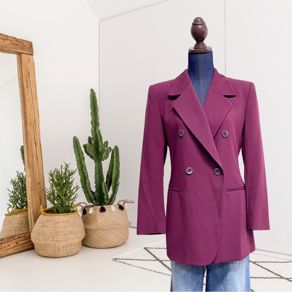 Vintage Jones Wear Ribbed Knit Blazer Jacket